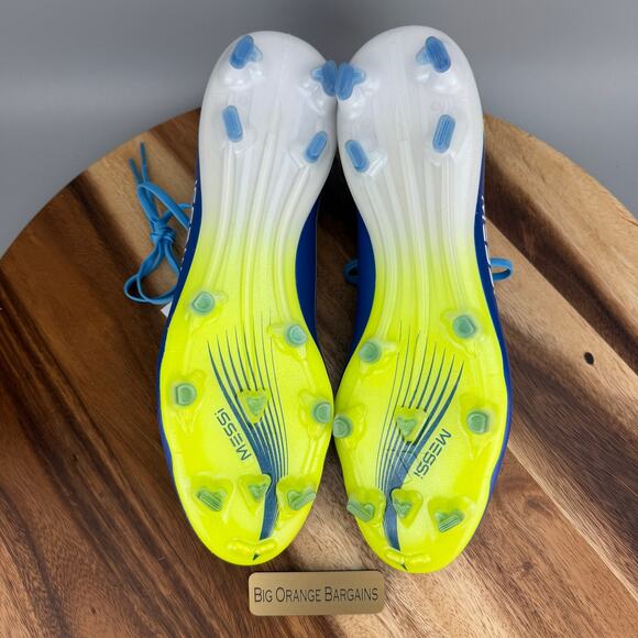 Adidas F50 Messi Pro FG Men\'s 11.5 Firm Ground Soccer Cleats JQ7953 Blue Solar